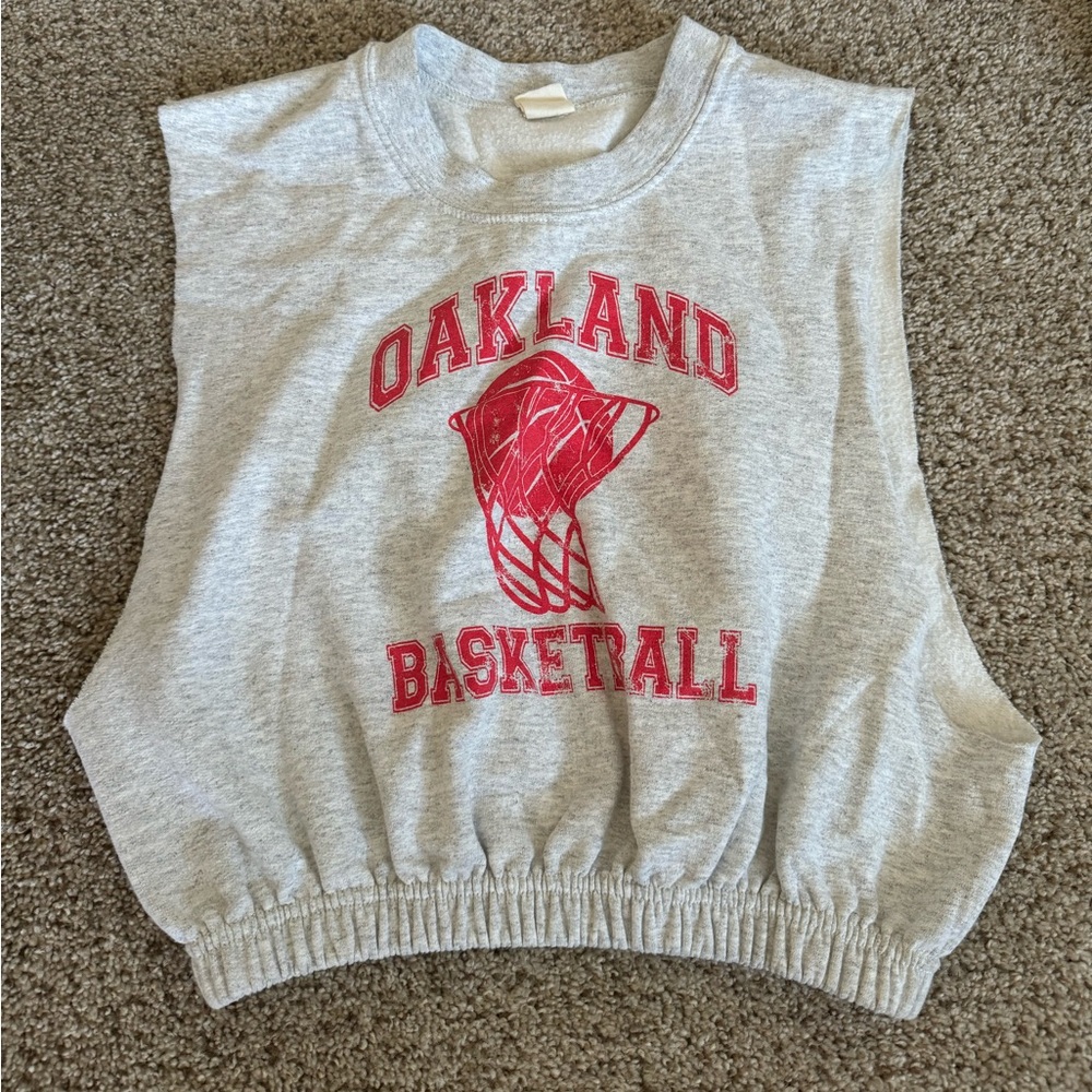 Oakland Basketball Crop Tank